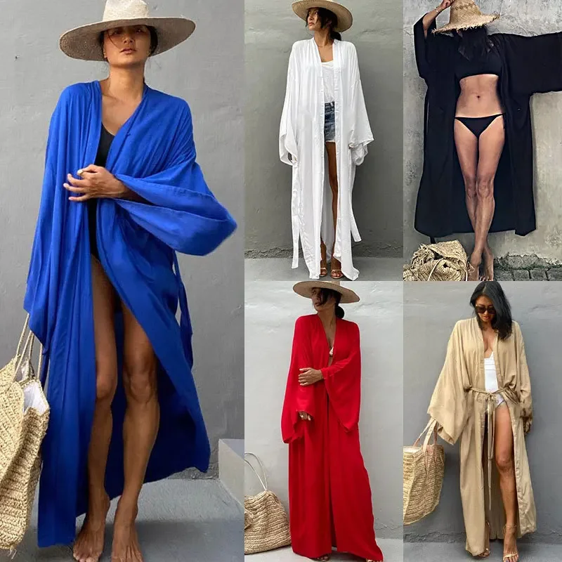 Summer Clothing Wraps - كيمونو نسائي للشاطئ، كارديجان، روب دي