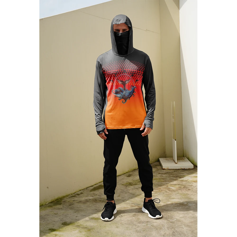Summer Clothing Types - قمصان صيد للرجال مع قناع وغطاء