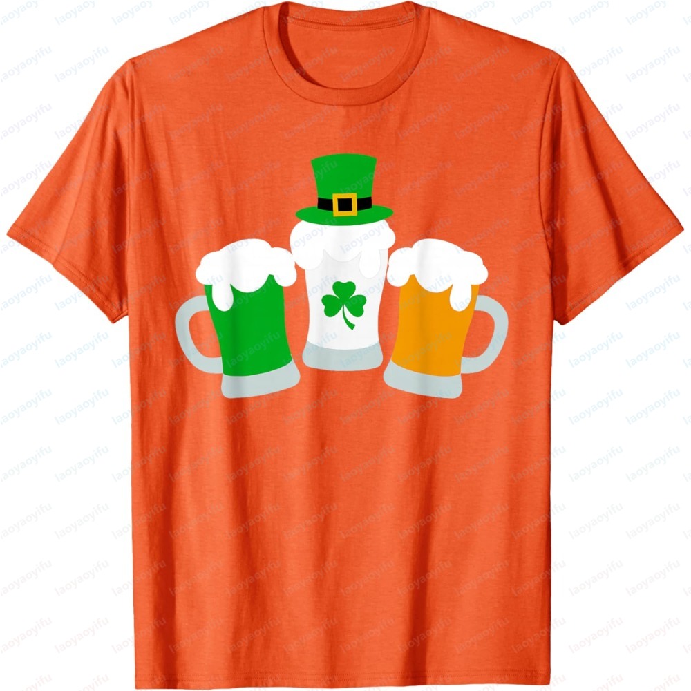 Ireland Summer Clothing - تي شيرت رجالي صيفي بأكمام قصيرة