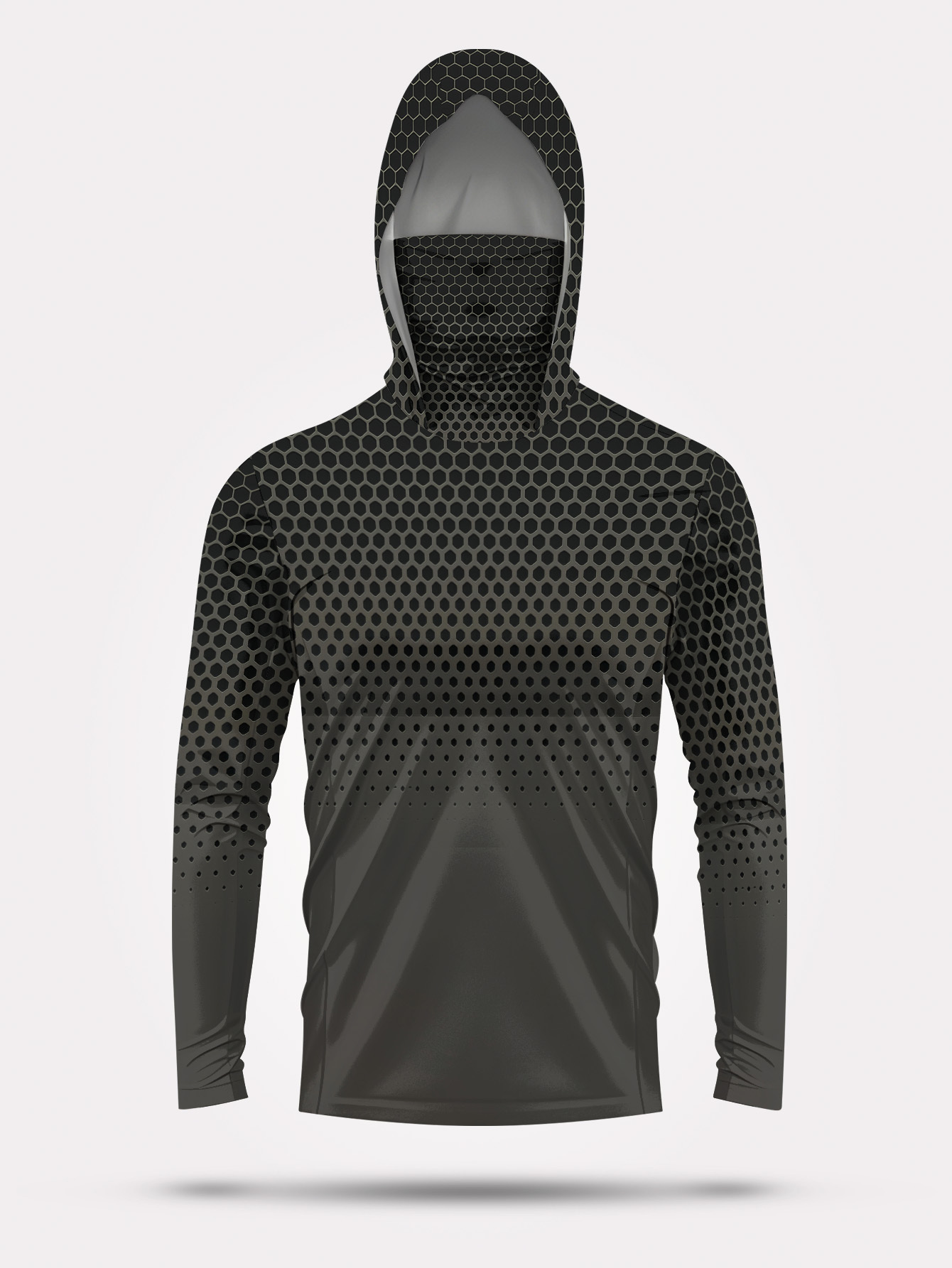 Summer Clothing Long Sleeve - قميص صيد رجالي بغطاء للرأس بأكمام