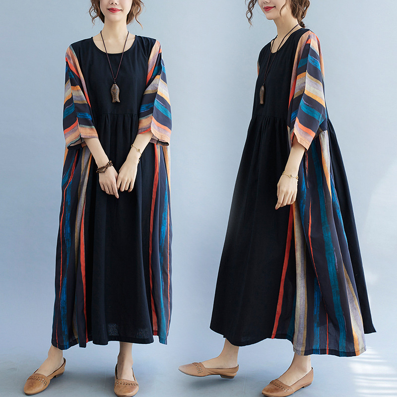 Indian Summer Vintage Clothing - فستان نسائي باكستاني هندي بوهيمي نمط