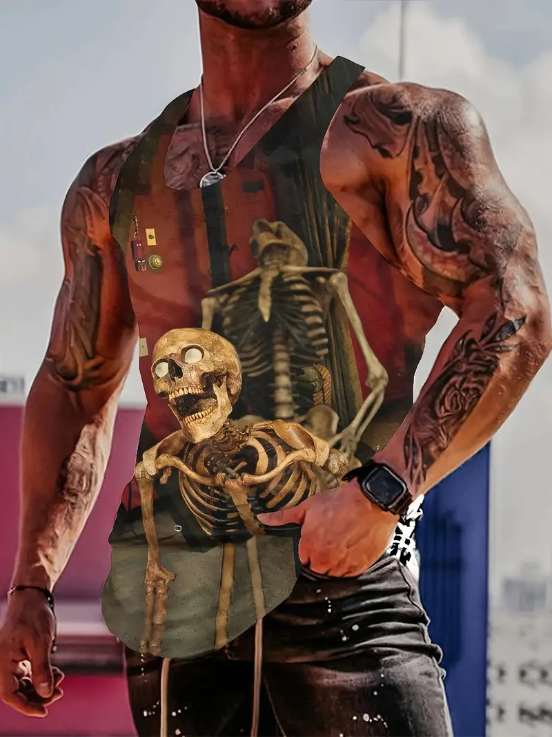 Summer Viking Clothing - سترة فايكنغ المحارب المطبوعة للرجال ،