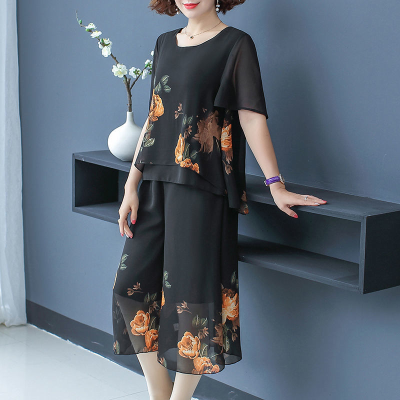 أزياء أنيقة الأزهار الطباعة ال - مراجعة Summer Clothing For 70 Year Old Woman وسعره