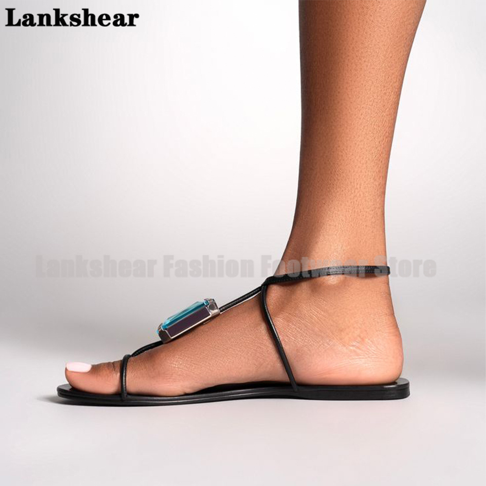 الأزرق الأحجار الكريمة T-حزام  - مراجعة Flip Flop Jeweled وسعره