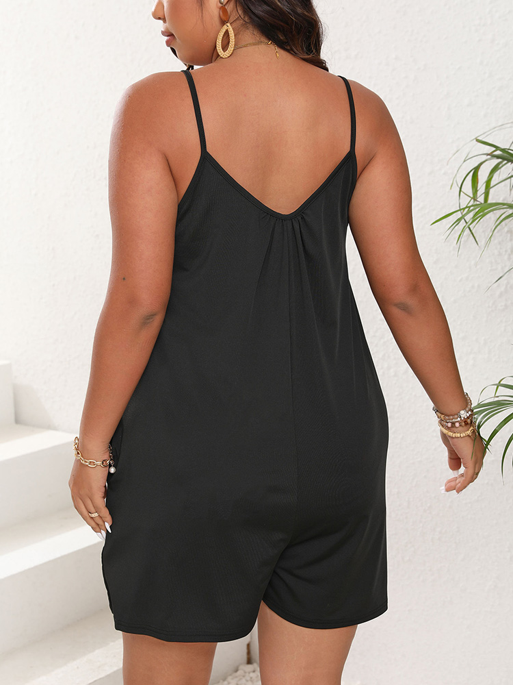 GIBSIE حجم كبير المرأة مثير ال - مراجعة Romper Playsuit Women وسعره