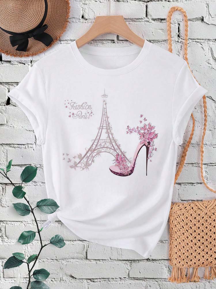 أزياء باريس برج ايفل طباعة الم - مراجعة Summer Clothing In Paris وسعره