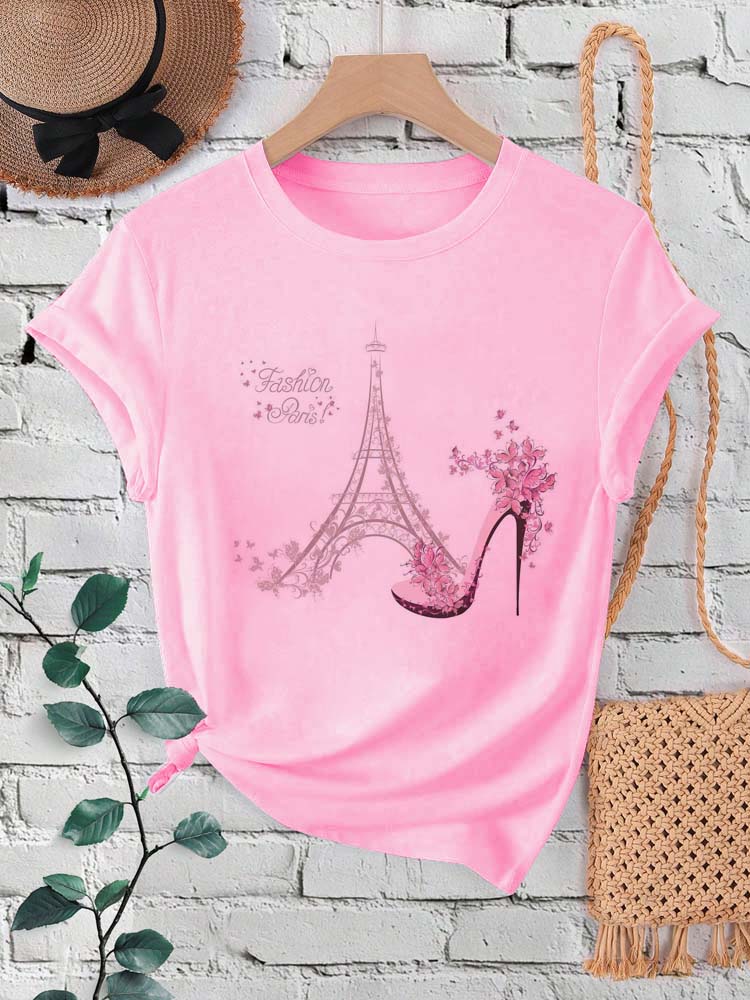 أزياء باريس برج ايفل طباعة الم - مراجعة Summer Clothing In Paris وسعره