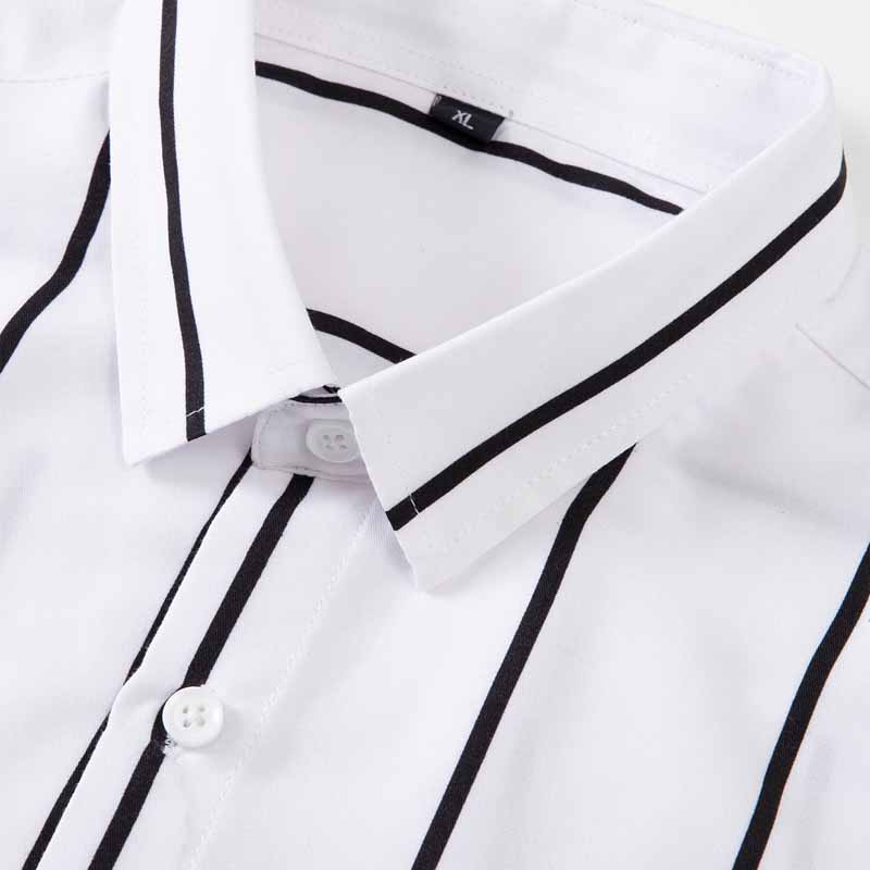 قميص رجالي مخطط بأكمام طويلة و - مراجعة Summer Clothing Long Sleeve وسعره