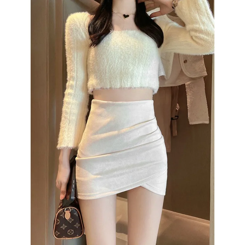 المرأة الكورية موضة تنورة صغير - مراجعة Summer Clothing Wraps وسعره