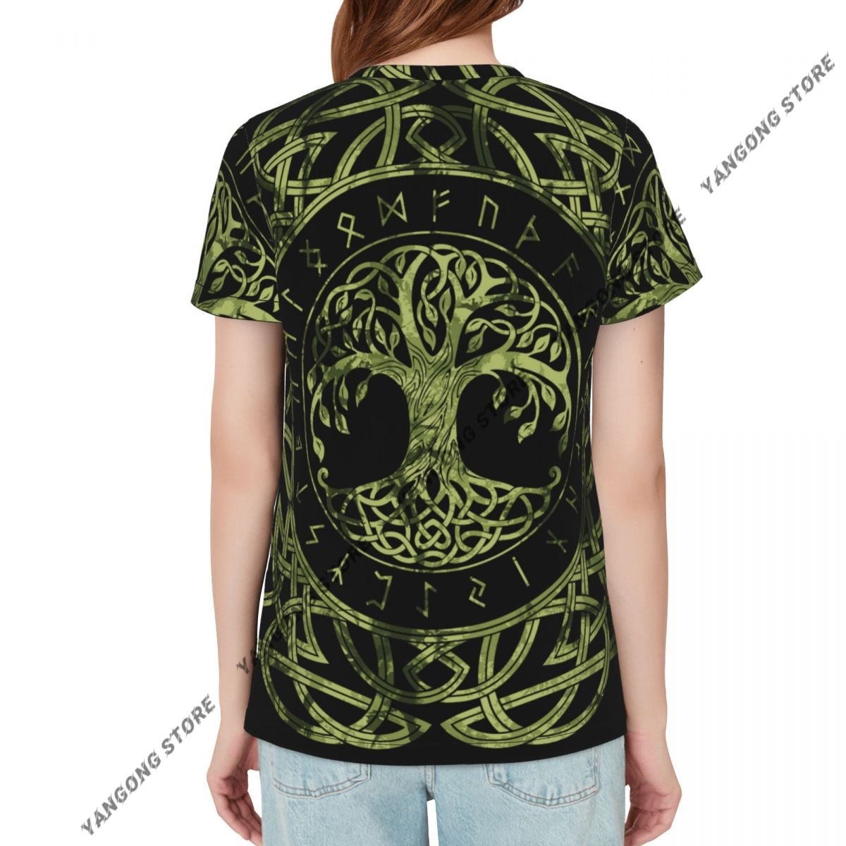 المرأة تي شيرت نورس الشمال فاي - مراجعة Summer Viking Clothing وسعره