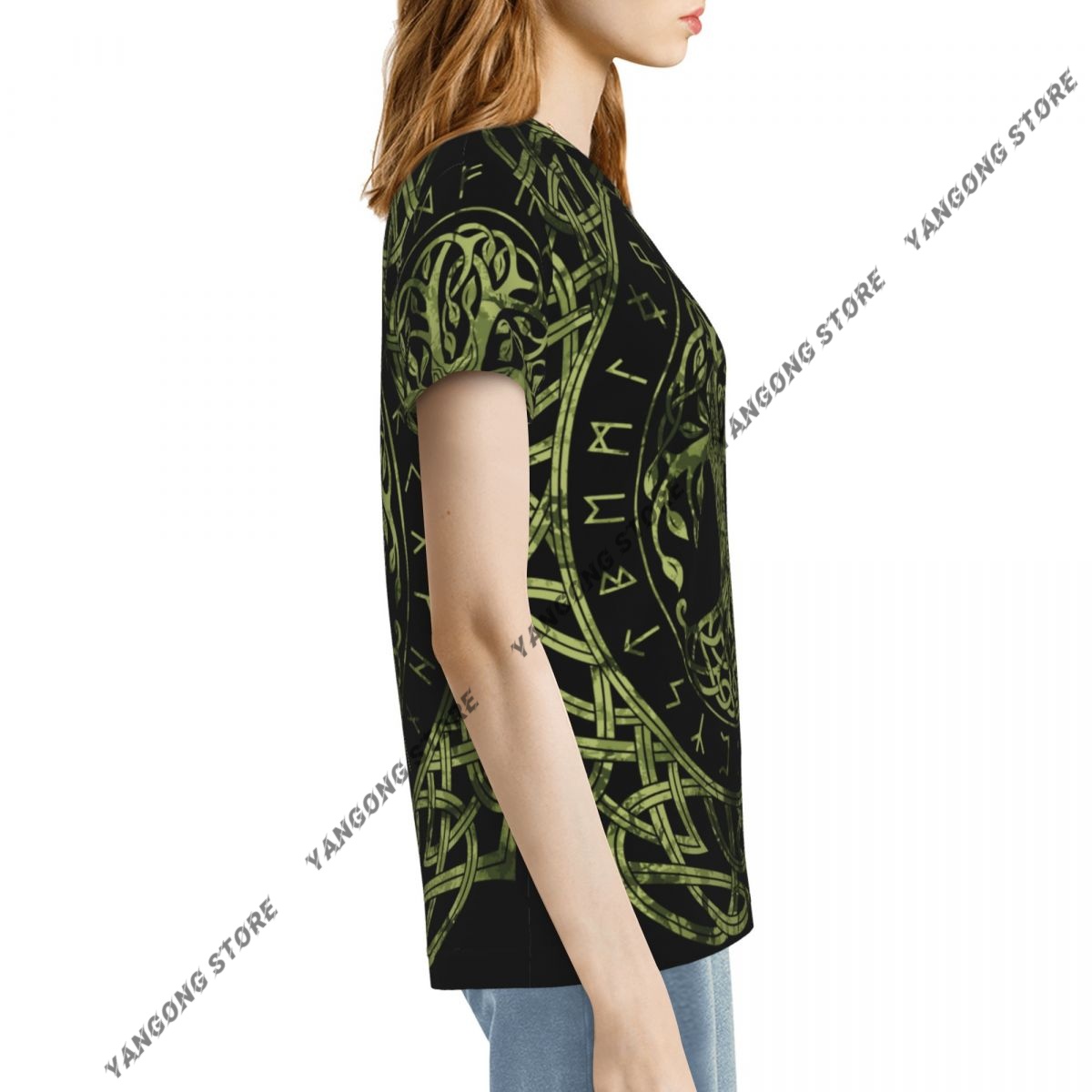 المرأة تي شيرت نورس الشمال فاي - مراجعة Summer Viking Clothing وسعره