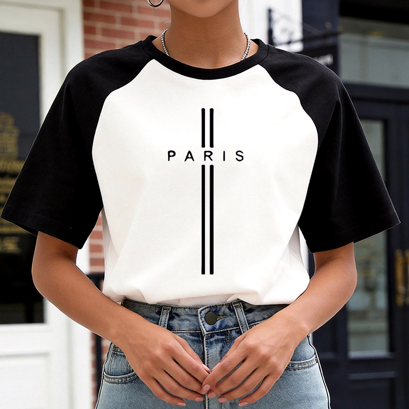 قميص نسائي كاجوال بطباعة حروف  - مراجعة Summer Clothing In Paris وسعره