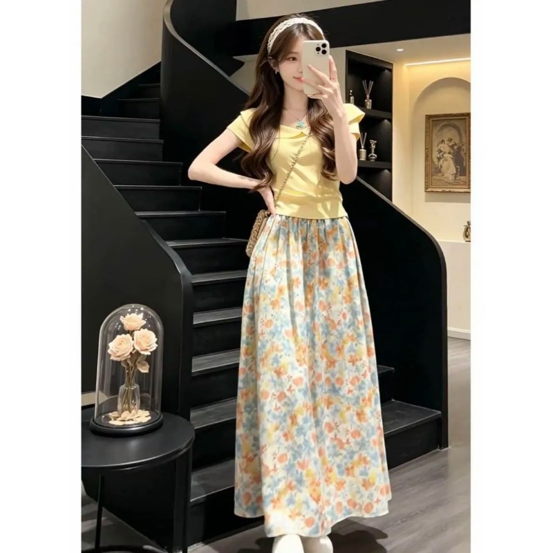 طقم نسائي ياباني كوري جديد 202 - مراجعة Summer Clothing In Japan وسعره