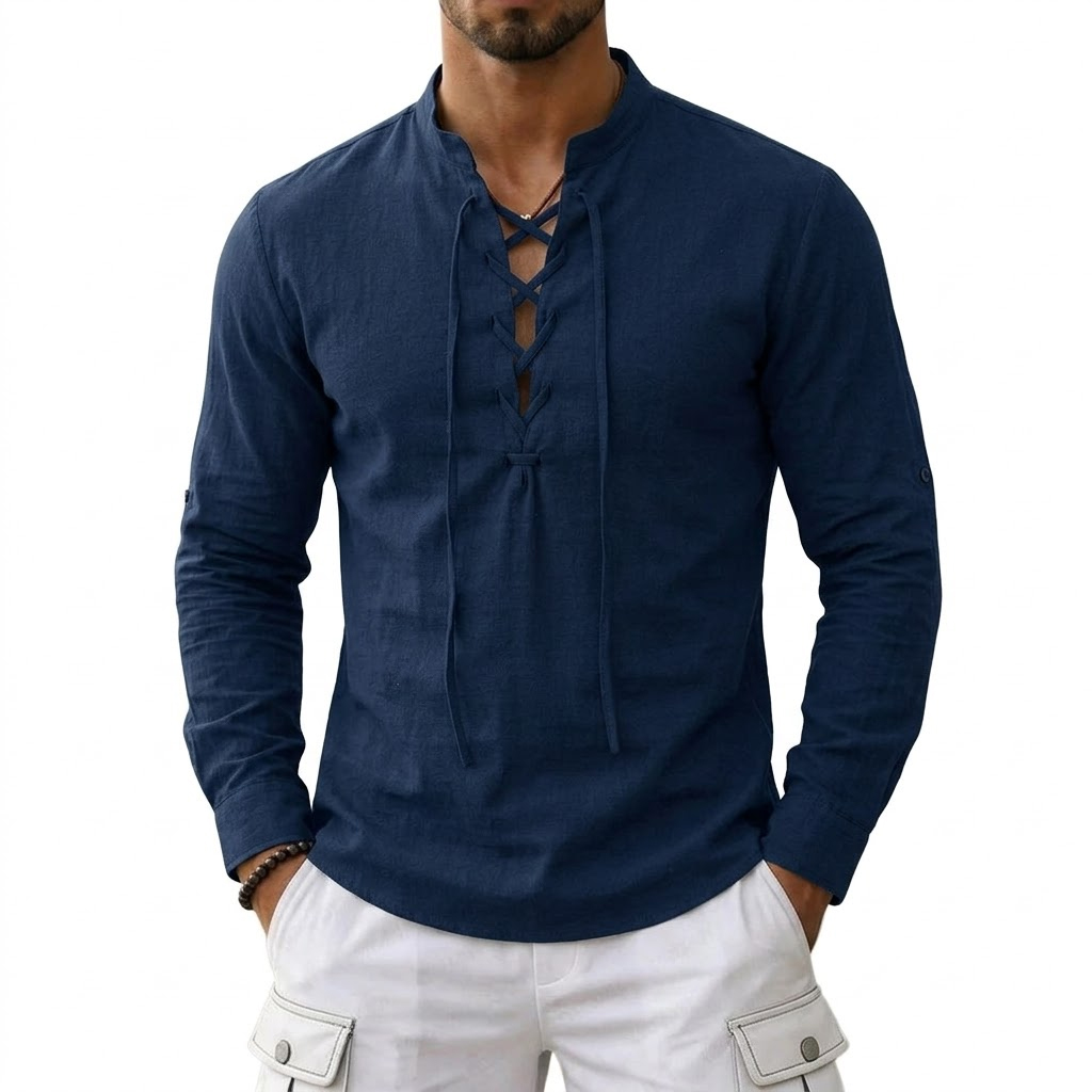 قمصان رجالية طويلة الأكمام من  - مراجعة Summer Viking Clothing وسعره
