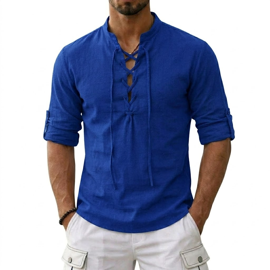 قمصان رجالية طويلة الأكمام من  - مراجعة Summer Viking Clothing وسعره