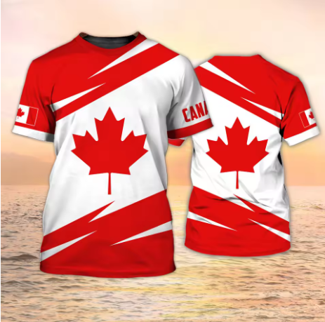 تي شيرتات كندا بطبعة ثلاثية ال - مراجعة Summer Clothing Women Canada وسعره