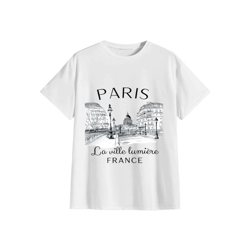 90s تي شيرت باريس المرأة تي شي - مراجعة Summer Clothing In Paris وسعره