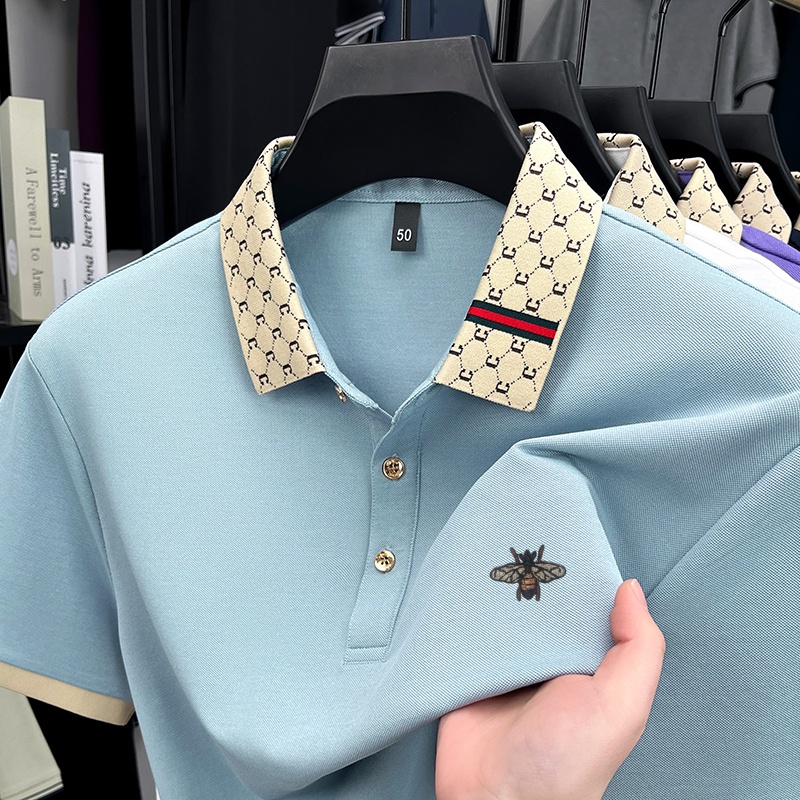 قميص بولو رجالي فاخر عالي الجو - مراجعة Summer Clothing Men Linen وسعره