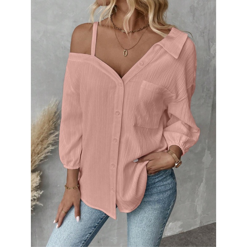 زائد Size1XL-5XL النساء البلوز - مراجعة Off Shoulder Blouse وسعره
