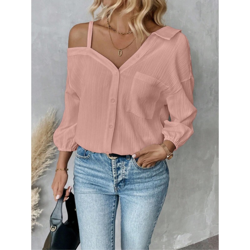 زائد Size1XL-5XL النساء البلوز - مراجعة Off Shoulder Blouse وسعره